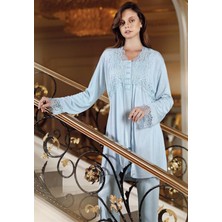 Perin 306 3'lü Sabahlıklı Lohusa Pijama Takımı