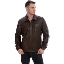 Franko Armondi Erkek Deri Spor Mont Beli Lastikli Haki K-1344-19642 Fa1