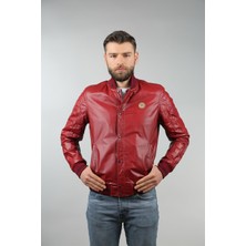 Franko Armondi Erkek Deri Spor Mont Beli Lastikli Kırmızı K-361-15458 Fa1