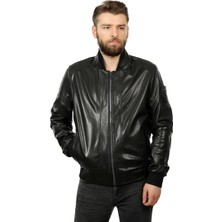 Franko Armondi Erkek Deri Spor Mont Beli Lastikli Siyah K-1318-19392 Fa1