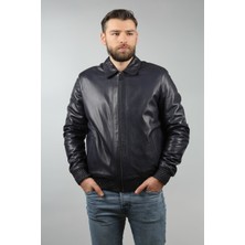 Franko Armondi Erkek Deri Spor Mont Beli Latikli Lacivert K-873-17937 Fa1