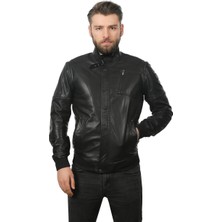 Franko Armondi Erkek Deri Spor Mont Çıkma Kol Beli Lastikli Siyah K-1347-19393 Fa1