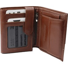 Bizoon 1013 Bozuk Para Gözlü Gerçek Deri  Cüzdan ve Kartlık