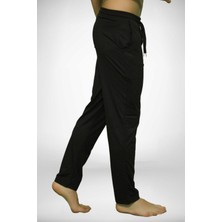 Malabadi 6003 Pamuklu Cepli Erkek Pijama Altı Siyah