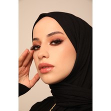 ELF PRIVE Premium Düz Pamuk Penye Şal-Siyah