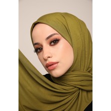 ELF PRIVE Premium Düz Pamuk Penye Şal-Fıstık Yeşili