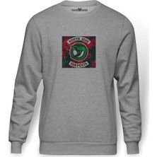 Tshirthane Southside Serpents  Baskılı Gri Erkek Örme Sweatshirt Uzun Kol