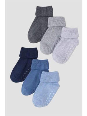 Mem Socks Kaydırmaz Çocuk Çorabı 12'li
