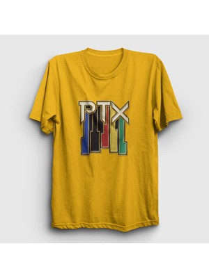 Presmono Unisex Sarı Vintage Pentatonix T-Shirt
