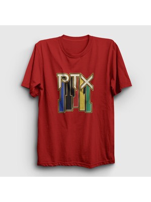 Presmono Unisex Kırmızı Vintage Pentatonix T-Shirt