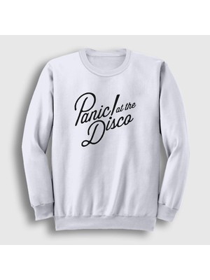 Presmono Unisex Beyaz Rare To Die Panic! at the Disco Sweatshirt