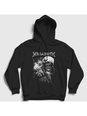 Presmono Unisex Siyah Dynamite Megadeth Kapüşonlu Sweatshirt