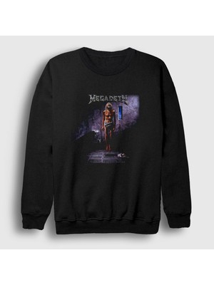 Presmono Unisex Siyah Extinction Megadeth Sweatshirt