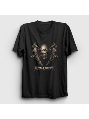 Presmono Unisex Siyah Iron Megadeth T-Shirt