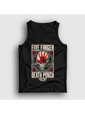 Presmono Unisex Siyah Knuckle Five Finger Death Punch Atlet