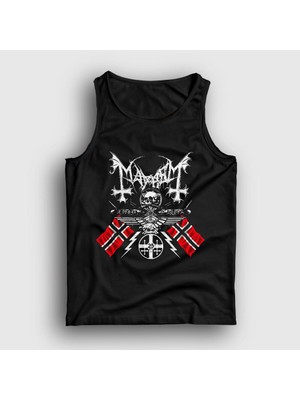 Presmono Unisex Siyah Norway Mayhem Atlet