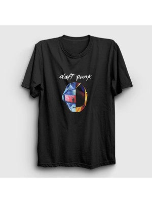 Presmono Unisex Siyah Random Daft Punk T-Shirt