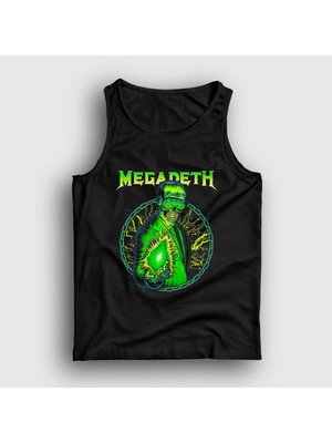 Presmono Unisex Siyah Shine Megadeth Atlet