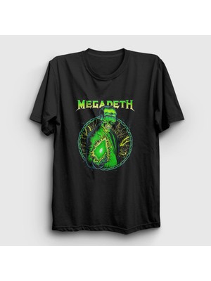 Presmono Unisex Siyah Shine Megadeth T-Shirt