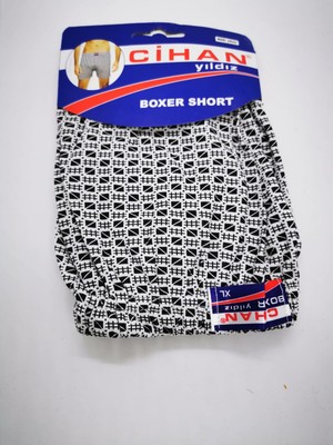 Cihan 5'li Desenli Pamuklu Klasik Rahat Kesim Erkek Boxer