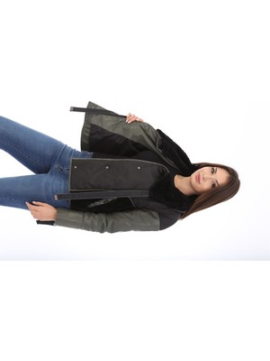 Franko Armondi Kadın Deri Kışlık Spor Ceket Siyah BK-1579 - 19999 Fa3