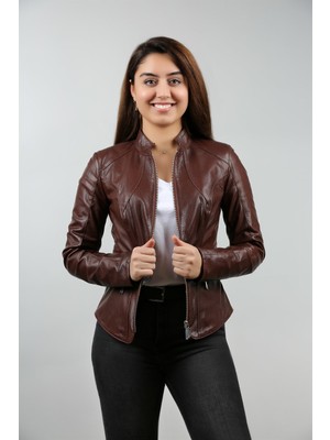 Franko Armondi Kadın Deri Spor Mont Fındık Kahve BK-1052-18595 Fa1