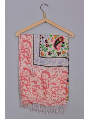 Harbiye Yöresel Desenli Kadın İpek Şal AB0331