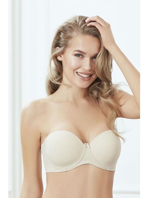 Anıl 3346 Soft Cup Straplez Sütyen Ten