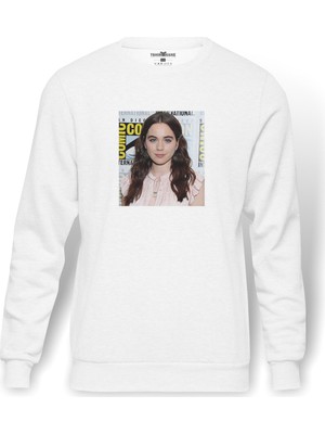 Tshirthane Riverdale Donna Sweett Shutterstock Editorial Baskılı Beyaz Erkek Örme Sweatshirt Uzun Kol