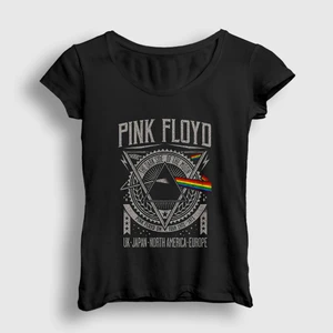 Kadın Siyah Tour Pink Floyd T-Shirt