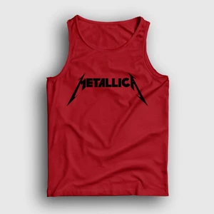 Unisex Kırmızı Logo Metallica Atlet