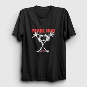 Unisex Siyah Alive Pearl Jam T-Shirt