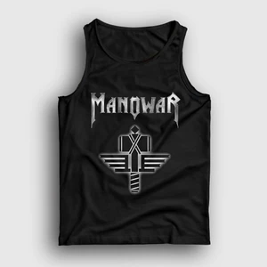 Unisex Siyah Hammer Logo Manowar Atlet