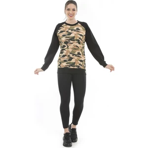 Alexander Gardi Kamuflaj Desenlı Sweatshirt (UM-14591)