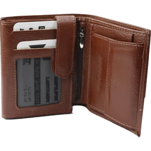 1013 Bozuk Para Gözlü Gerçek Deri  Cüzdan ve Kartlık