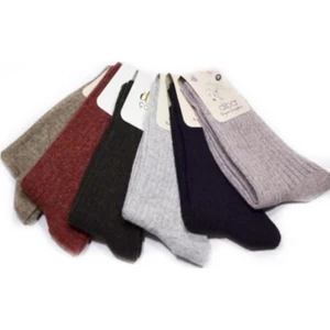 6 Adet Lambswool Yün Kışlık Kadın Soket Çorap