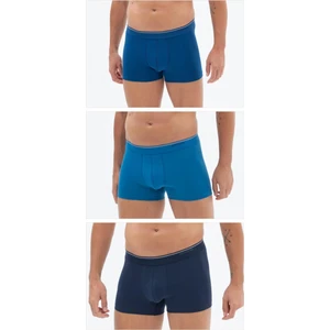 BLACKSPADE 9673 ERKEK TENDER COTTON 3 LÜ LACİVERT-KOYU MAVİ-İNDİGO BOXER