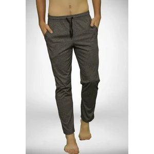 6003 Pamuklu Cepli Erkek Pijama Altı Gri Melanj