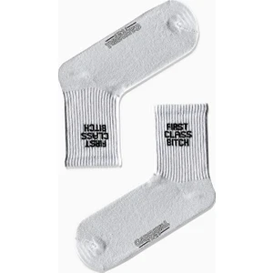 Carnaval Socks First Class Bıtch Yazılı Desenli Renkli Spor Çorap