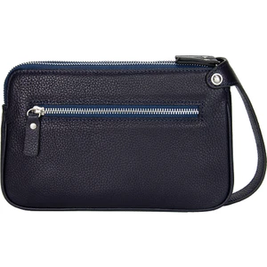 KANGAROO KINGDOM Hakiki Deri Lacivert Erkek Portföy & Clutch El Çantası 1285-L
