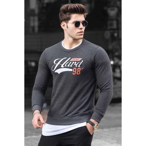 Baskılı Antrasit Sweatshirt 4375