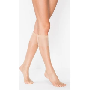Fit 15 Parlak Açık Ten Pantolon Çorap(Diz Altı) 6'Lı Paket