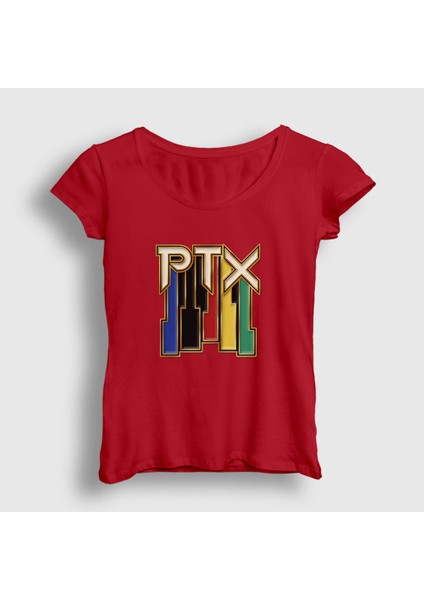 Kadın Kırmızı Vintage Pentatonix T-Shirt