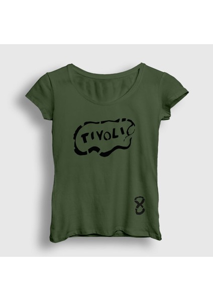 Kadın Haki Tivoli Pearl Jam T-Shirt