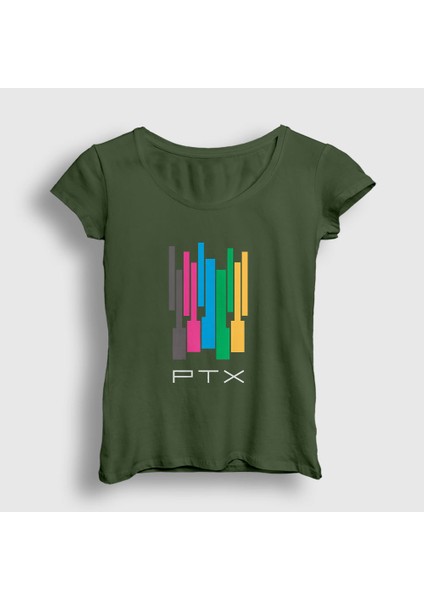 Kadın Haki Colors Pentatonix T-Shirt