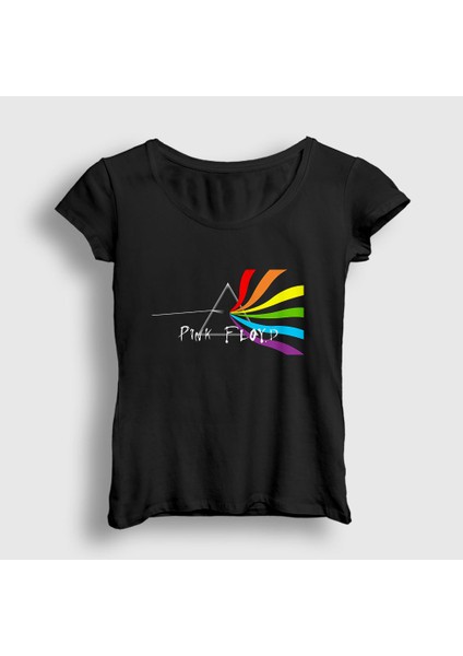 Kadın Siyah Beam Pink Floyd T-Shirt