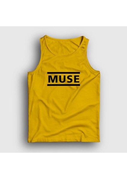 Unisex Sarı Logo Muse Atlet