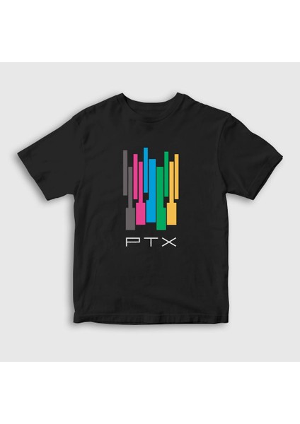 Unisex Çocuk Siyah Colors Pentatonix T-Shirt