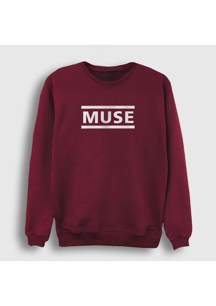 Unisex Bordo Logo Muse Sweatshirt