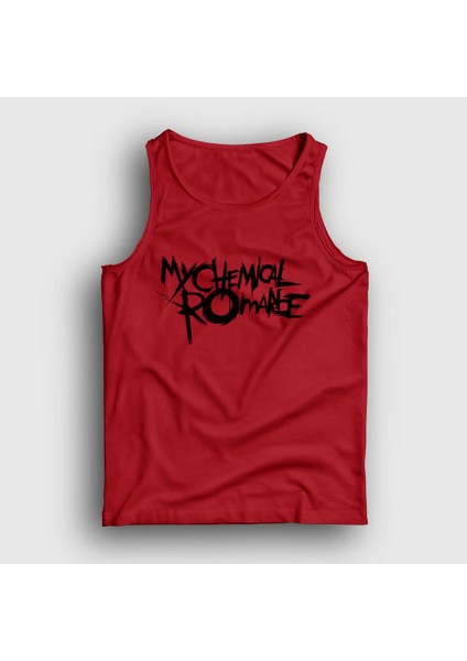 Unisex Kırmızı Logo My Chemical Romance Atlet